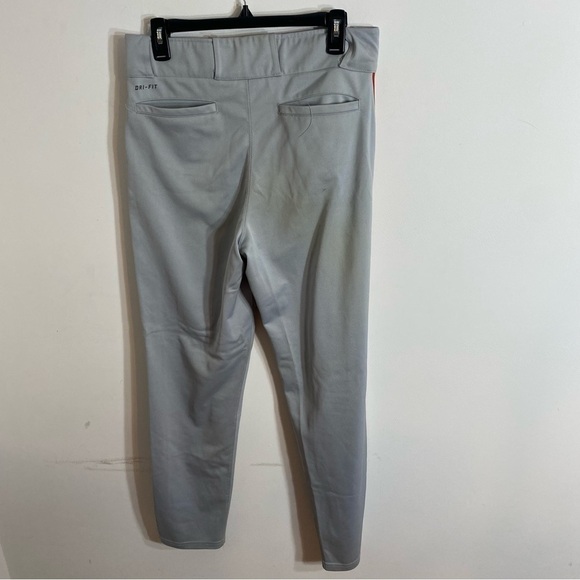 Nike Baseball Pants Small Gray Red Stripe - Picture 5 of 7